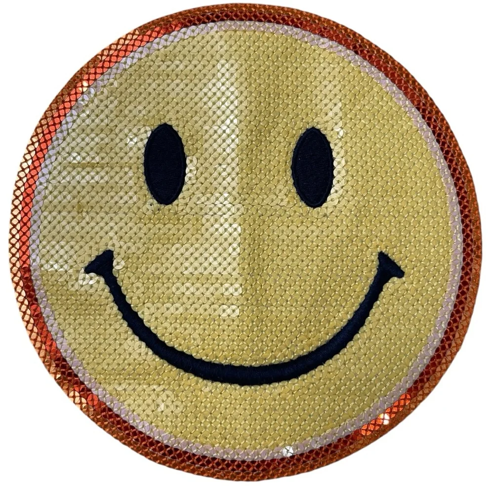Gymboree Cream‎ and Yellow Sequin Smiley Face Sweatshirt